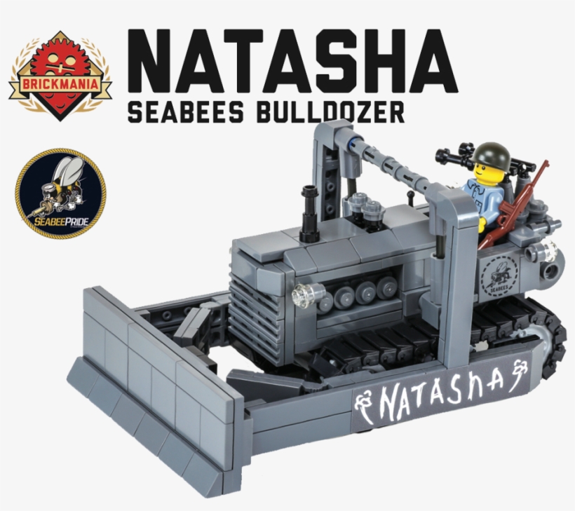 Fighting Seabees “natasha” Lego Dozer - Fighting Seabees Bulldozer, transparent png #3254638