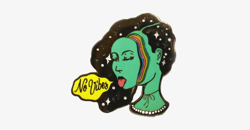 No Vibes Pin - Illustration, transparent png #3254662