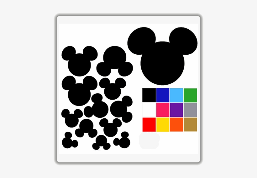 Mickey Mouse Wall Stickers Uk - Wall Decal, transparent png #3254853