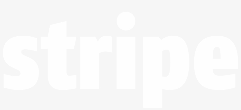 Stripe Logo Black And White - Plan White, transparent png #3254939