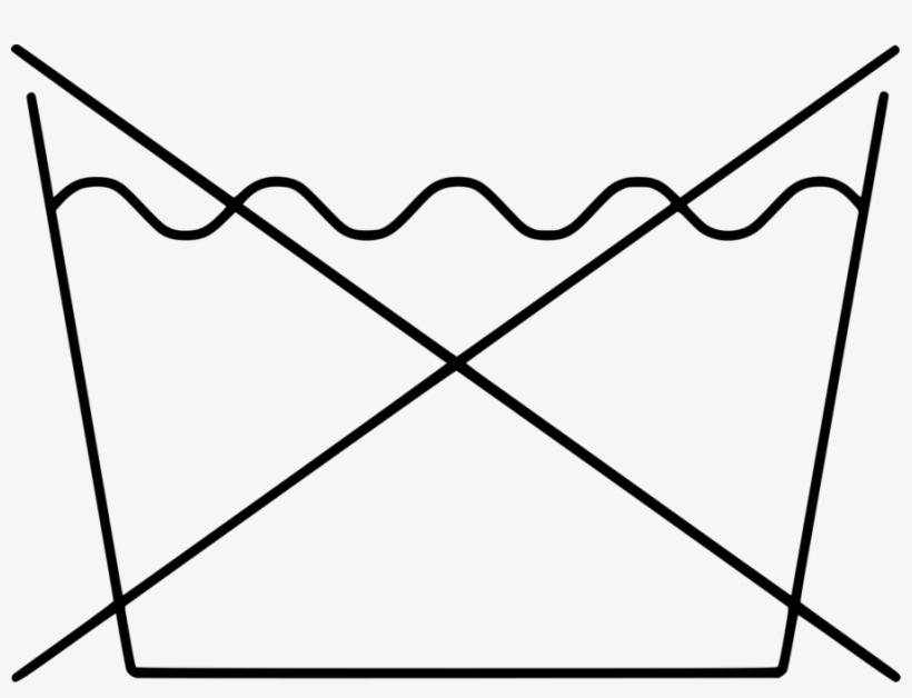 Do Not Wash Symbol Clipart Laundry Symbol Bleach - Do No Wash Symbol, transparent png #3255143