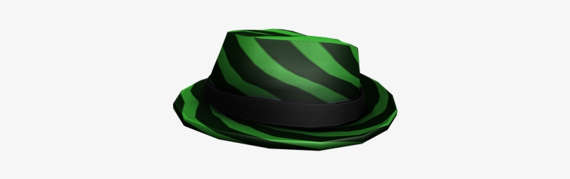 Black And Green Striped Fedora - Wikia, transparent png #3255201