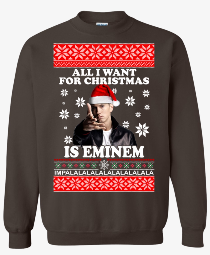 Eminem Ugly Christmas Sweaters All I Want For Christmas - Michael Jackson Christmas Sweater, transparent png #3255534