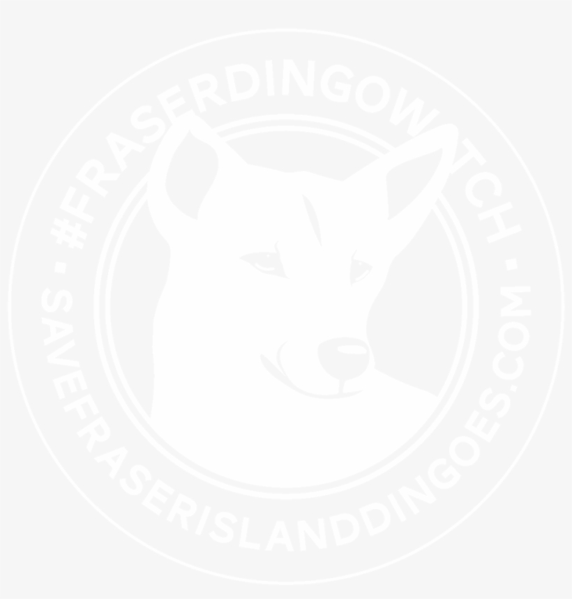 Dingowatchlogo White - Kishu, transparent png #3255577