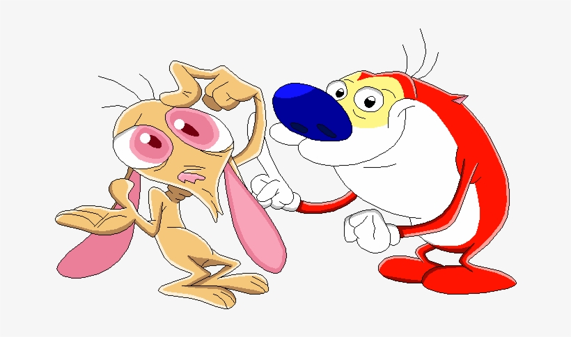 Ren & Stimpy Thinking Something - The Ren & Stimpy Show, transparent png #3255959