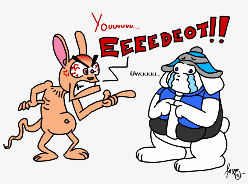 Ren & Scuff - Cartoon, transparent png #3256465