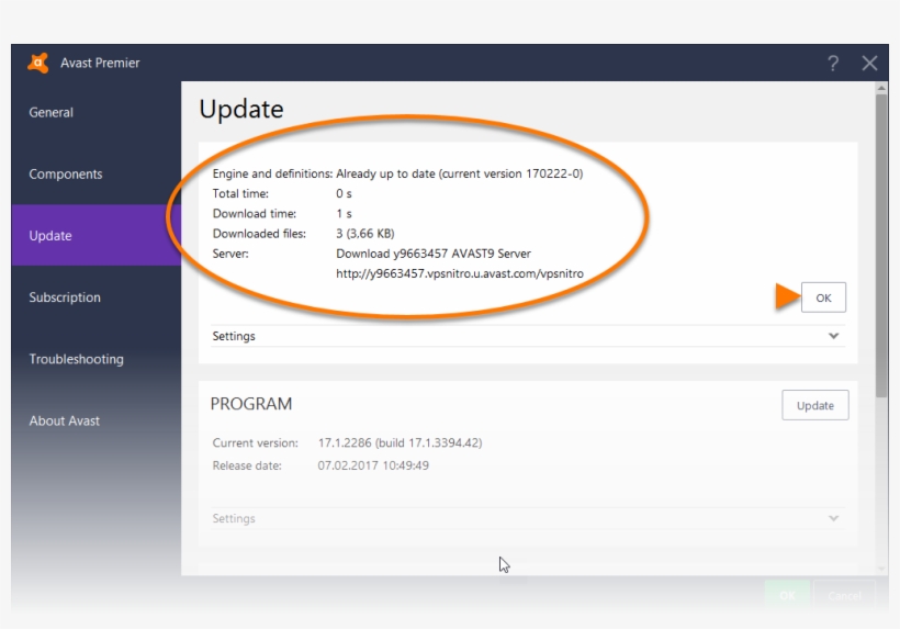When The Update Is Complete, Click Ok - Avast Versions, transparent png #3256516