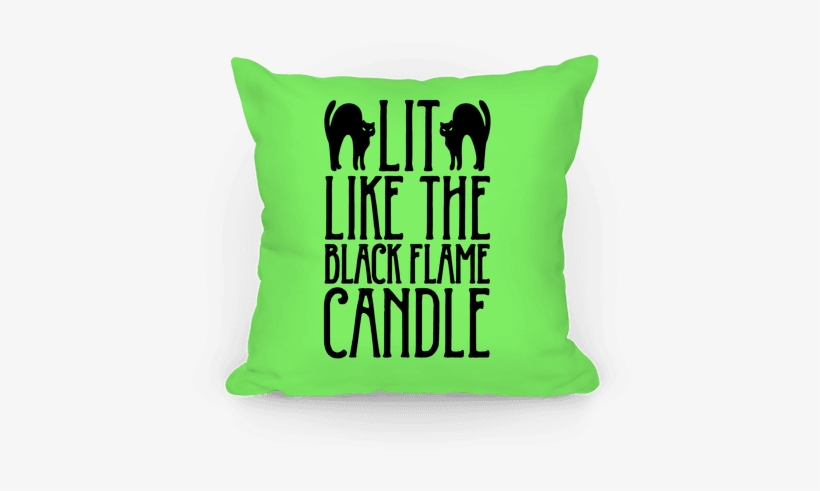 Lit Like The Black Flame Candle Pillow - Men's Hocus Pocus Shirt, transparent png #3256544