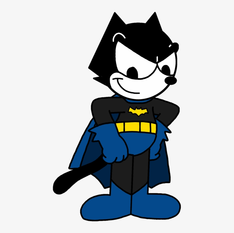 Felix The Cat Dressed As Batman By Marcospower1996 - Felix The Cat Superhero, transparent png #3256714