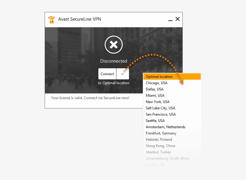 Change Location - Avast Secureline Vpn, transparent png #3256843