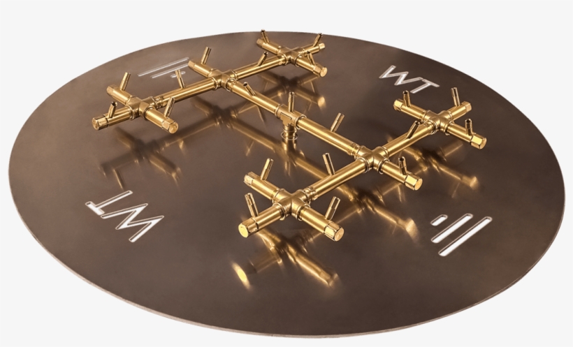 250,000 Btu Warming Trends Crossfire Burner - 22" X 22" Crossfire Original Brass Fire Pit Burner, transparent png #3257067