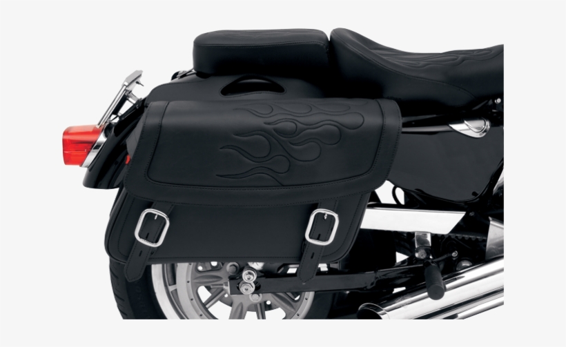 Saddlemen Medium Black Flame Highwayman Tattoo Zip - Moto Brašny Saddlemen Highwayman Tattoo Black - Large, transparent png #3257184