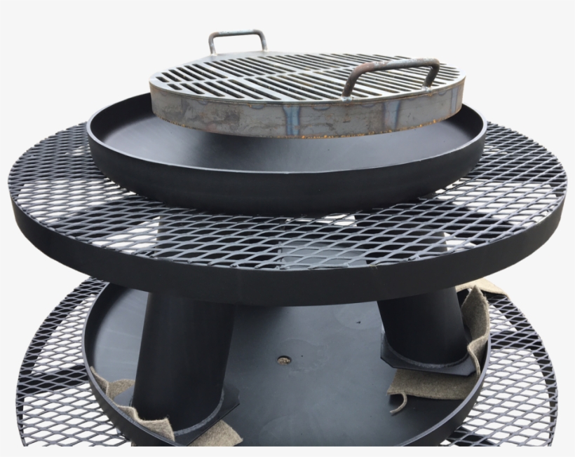Fire Pit With Grill And Shelf - Outdoor Grill Rack & Topper, transparent png #3257332
