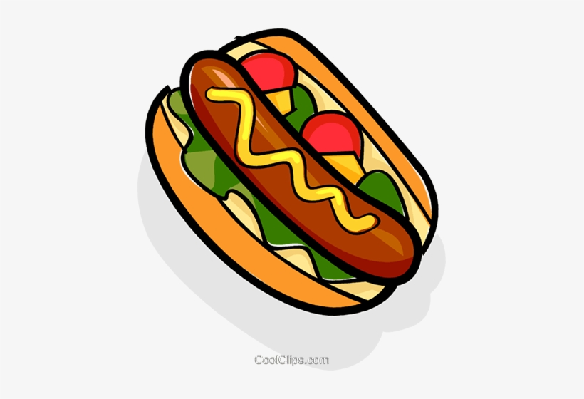 Hot Dog Royalty Free Vector Clip Art Illustration - Dibujos De Hot Dog, transparent png #3257801