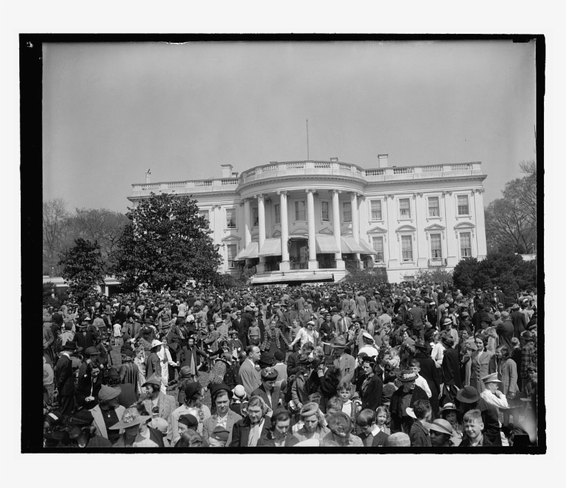Thousands Took Part In The 1939 Easter Egg Roll Hosted - Crowd, transparent png #3258126
