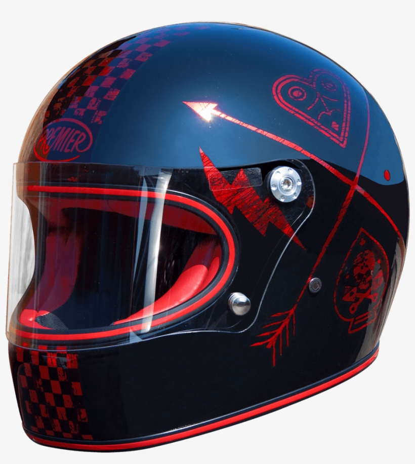 Bike Helmet Emoji Red - Premier Helmet Vintage, transparent png #3258585