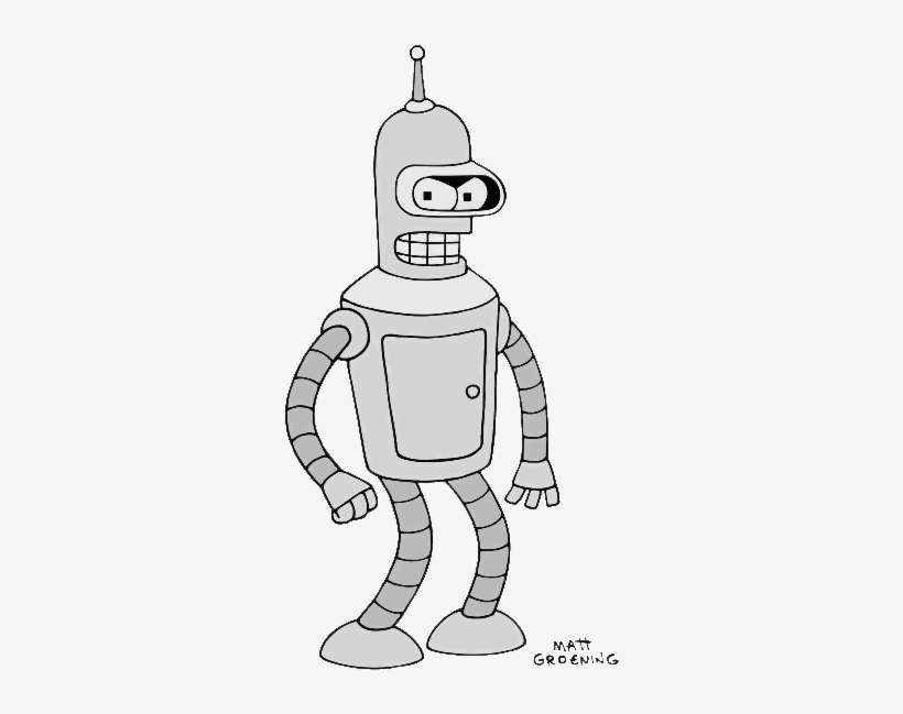 Desaturate - Bender Futurama, transparent png #3258734