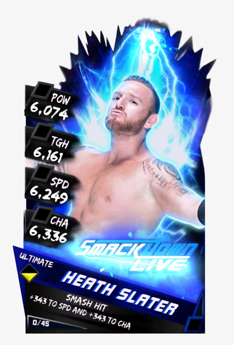 Supercard Heathslater S3 Ultimate Smackdown 9671 - Wwe Supercard Dean Ambrose, transparent png #3258794