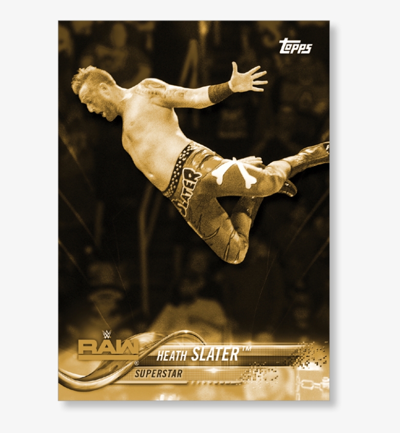 2018 Topps Wwe Heath Slater - Kickflip, transparent png #3258912