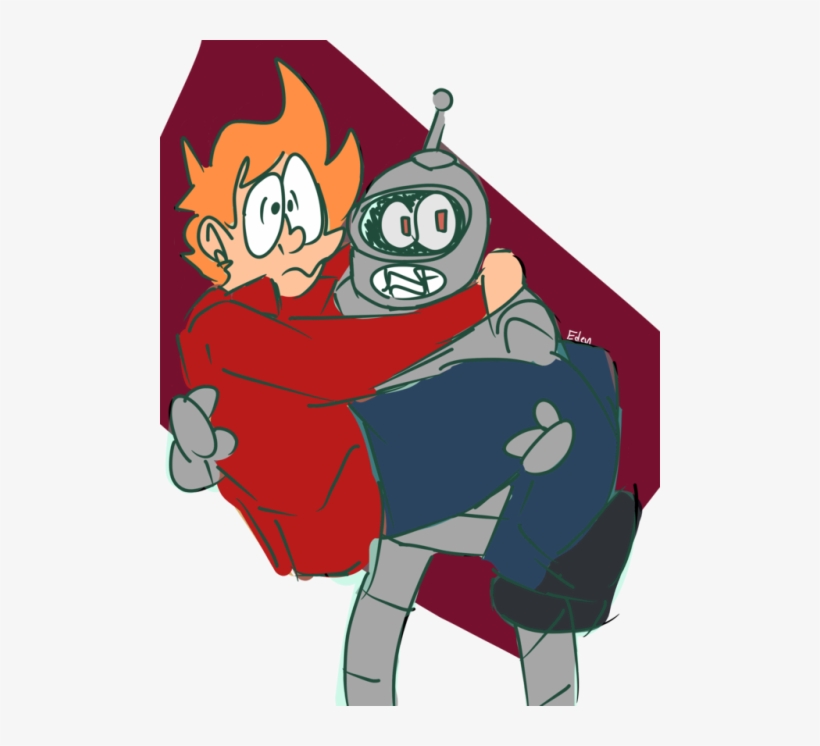 Bender Picking Up Fry Is My Kink - Cartoon, transparent png #3259035