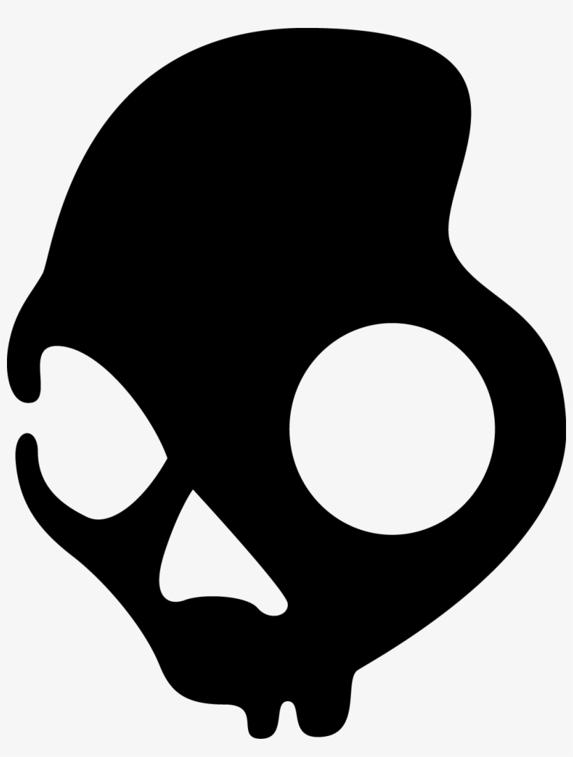 Skullcandy Logo - Logo With A Black Skull, transparent png #3259322