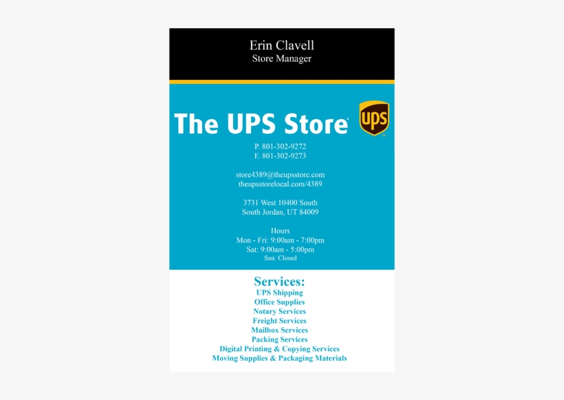 Ups Store - The Ups Store, transparent png #3259559