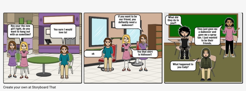 Story Mean Girls - Cartoon, transparent png #3259815