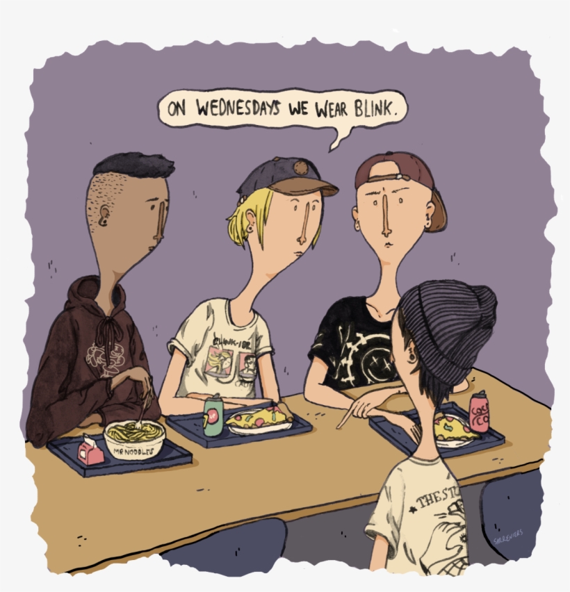 “mean Girls X Pop Punk ” - Wednesdays We Wear Blink, transparent png #3260156
