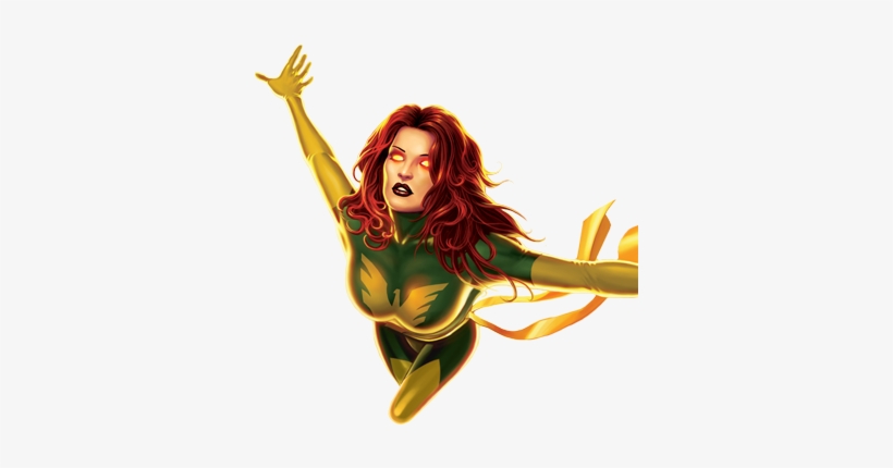 Jean Grey A Fênix - Wall Mural: Marvel Heroes: Phoenix Flying, Flaming,, transparent png #3260521