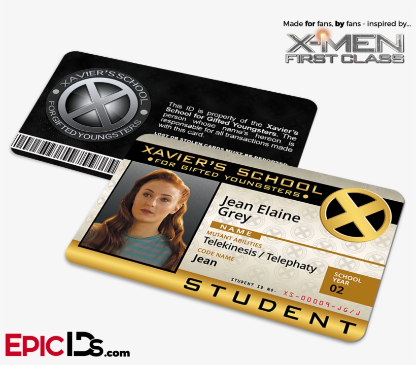 Xavier Institute For Gifted Youngsters 'x-men' Student - Xavier School For Gifted Youngsters Student Id, transparent png #3260609