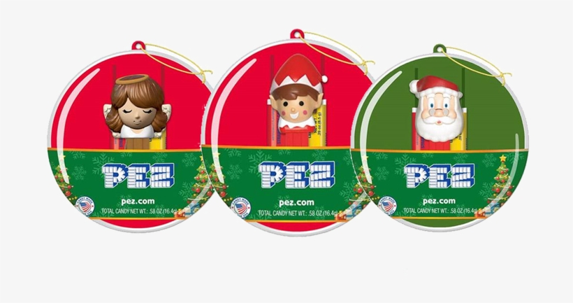 Pez Christmas Ornament With Mini Candy Dispenser For - Pez Christmas Ornament, transparent png #3260902