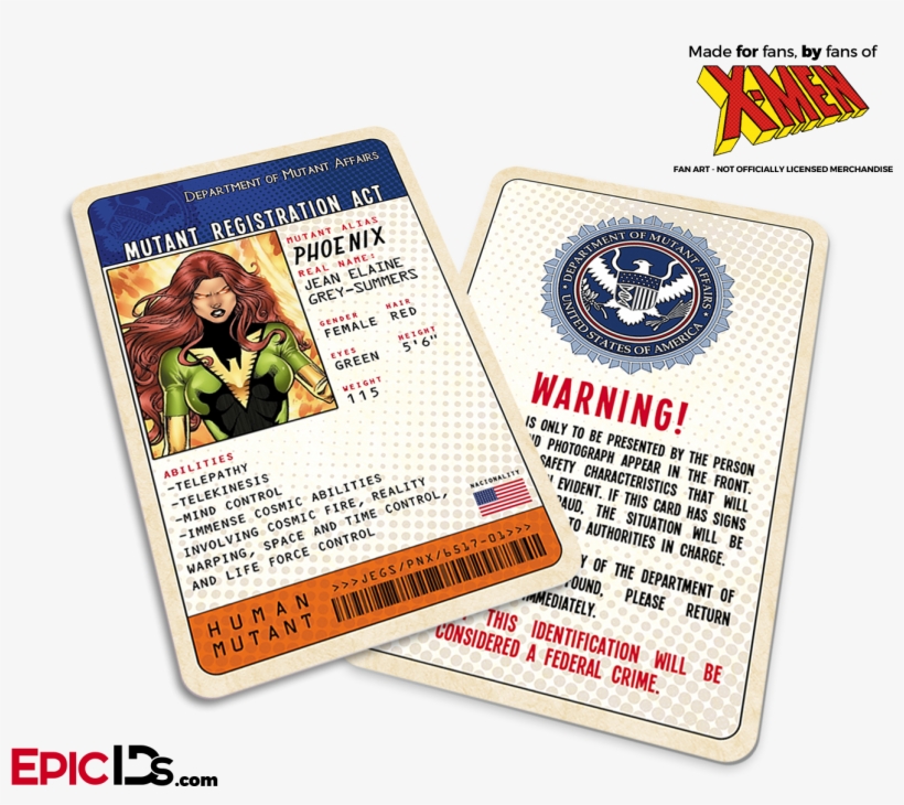 Mutant Registration Act 'x-men' Classic Comic Identification - Wolverine, transparent png #3260957