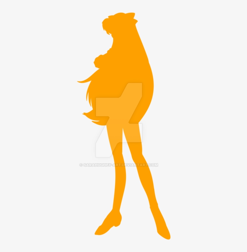 Sailor Venus Silhouette By Sarahughey Art-d5f1l59 894×894 - Art, transparent png #3261002