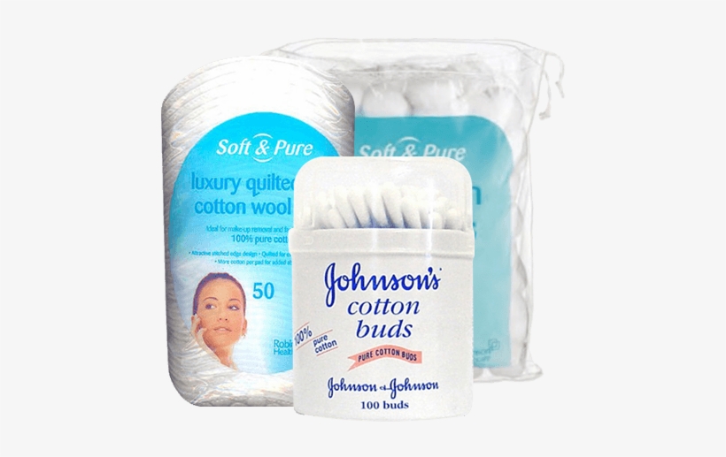 Cotton Wool - Johnson And Johnson Baby Care Cotton Buds 100 Buds, transparent png #3261021