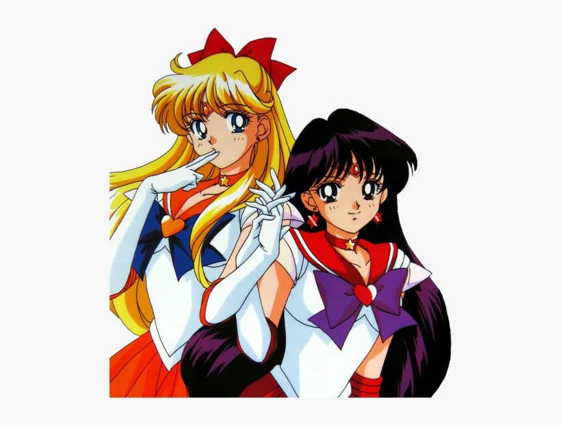 Sailor Venus & Sailor Mars - Sailor Venus And Mars, transparent png #3261183