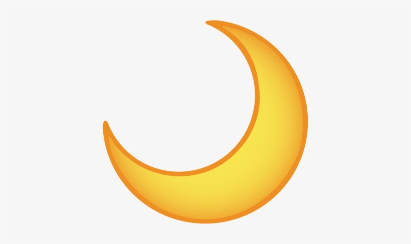 Crescent Moon - Emoji, transparent png #3261419