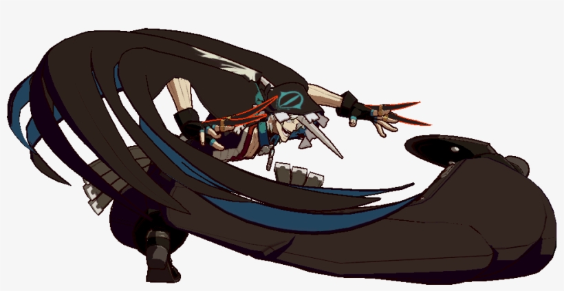 Ggxrd-r Raven 2d - Cartoon, transparent png #3261422