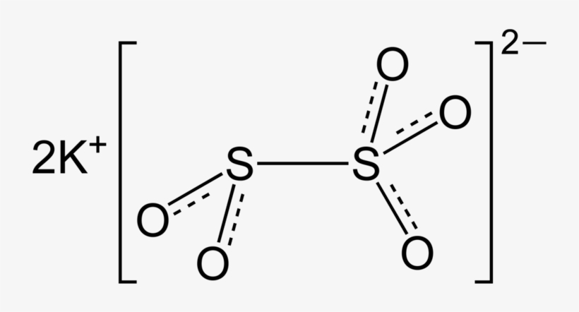 Potassium Metabisulfite 2d - Metabisulfito De Sodio Formula, transparent png #3261578