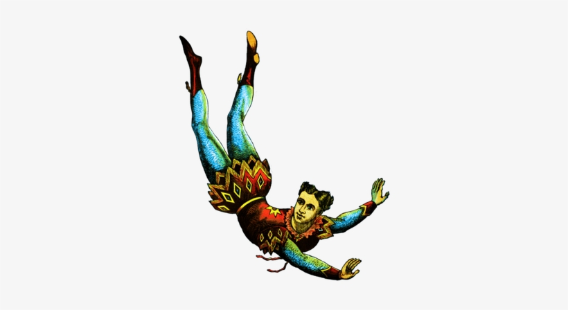 Vintage Trapeze Artist - Circus Vintage Png, transparent png #3262344