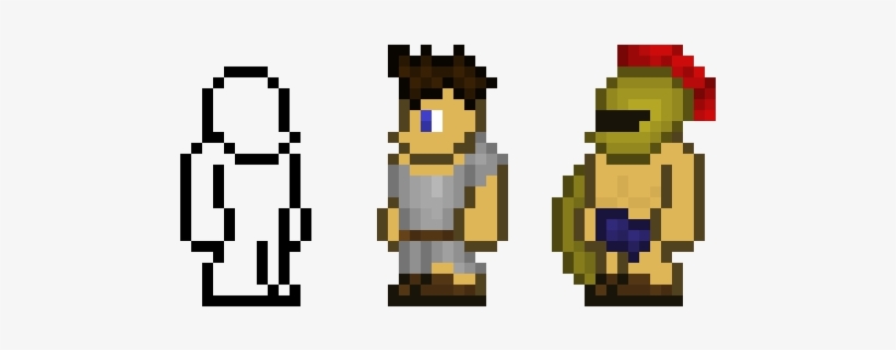 The Ring Master & Gladiator - Pixel Art, transparent png #3262425