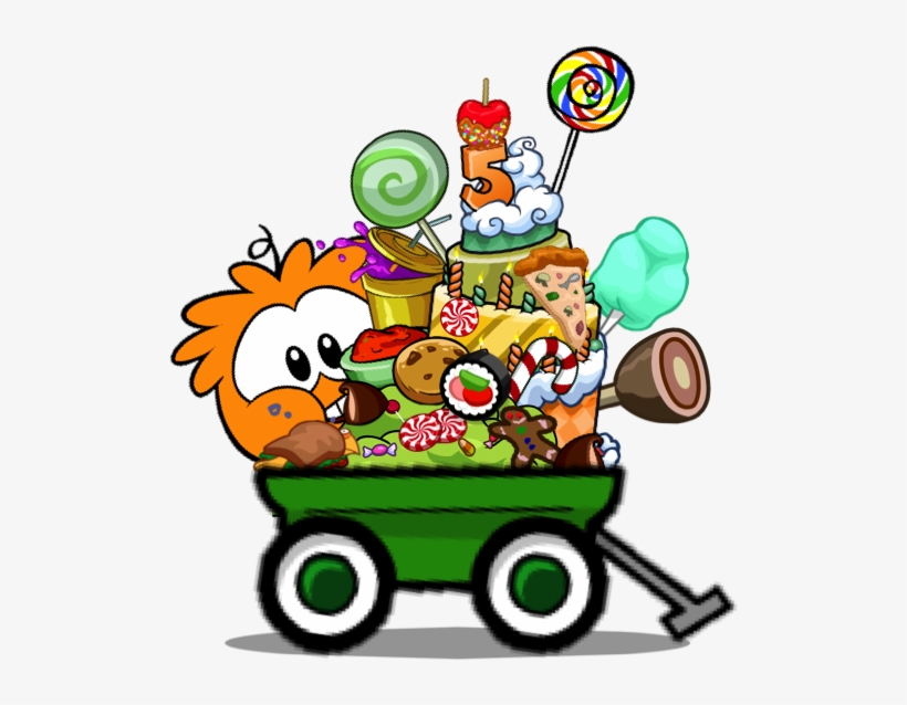 Food Cart - Club Penguin Food, transparent png #3262669