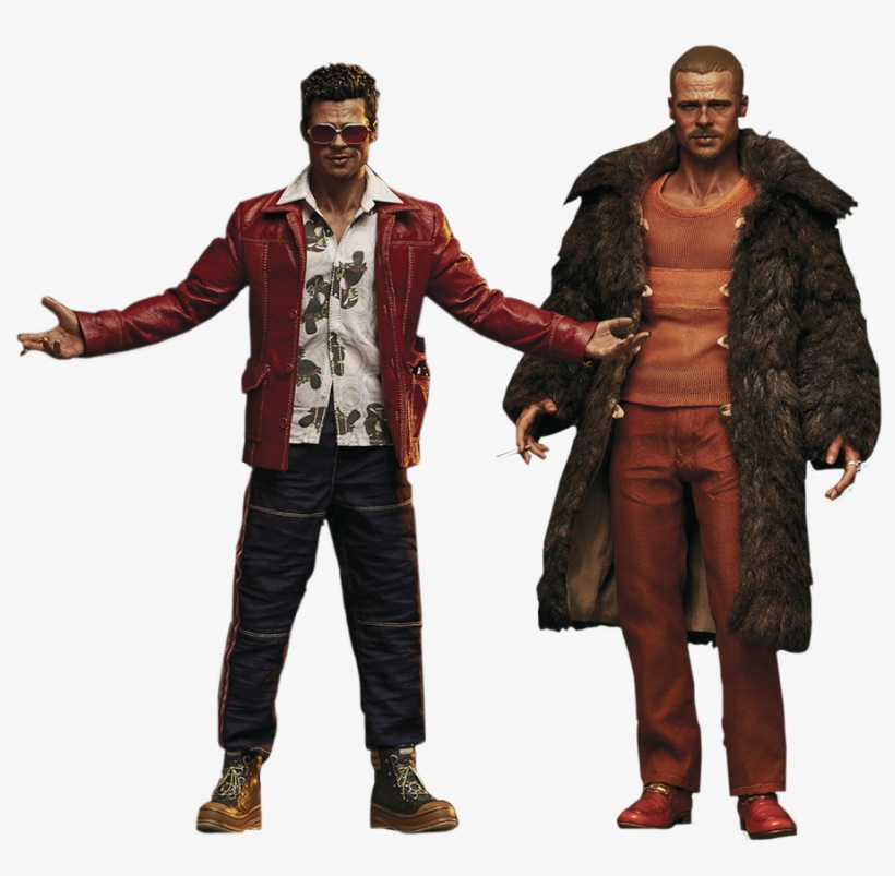 Tyler Durden Special Two-pack 1/6th Scale Action Figures - Fight Club Tyler Durden Fur Coat Version Action Figure, transparent png #3262674