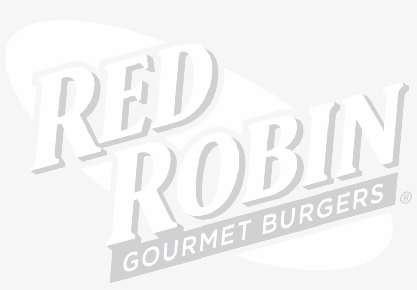 We Work With The Very Best - Red Robin Black Logo, transparent png #3262998