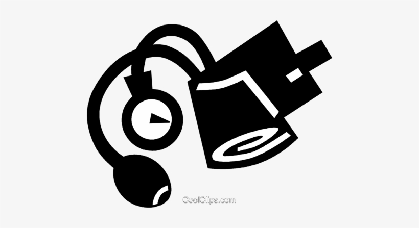 Blood Pressure Gauge Royalty Free Vector Clip Art Illustration