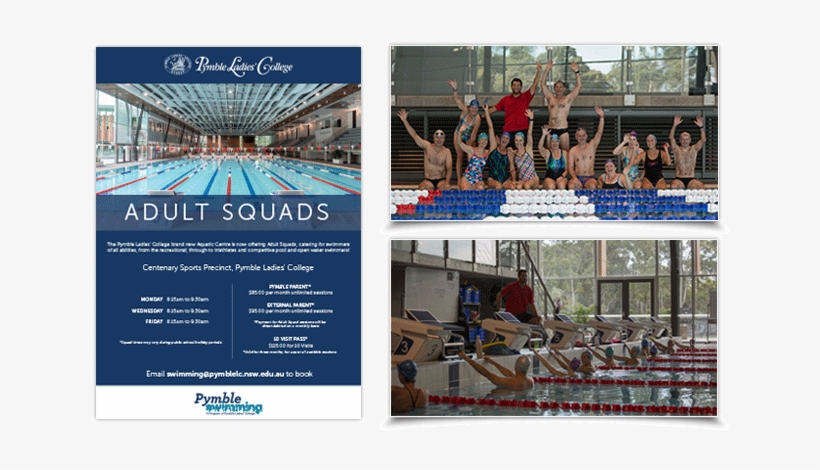 Pymble Swimming Adults Squad Program - Pymble, transparent png #3263570
