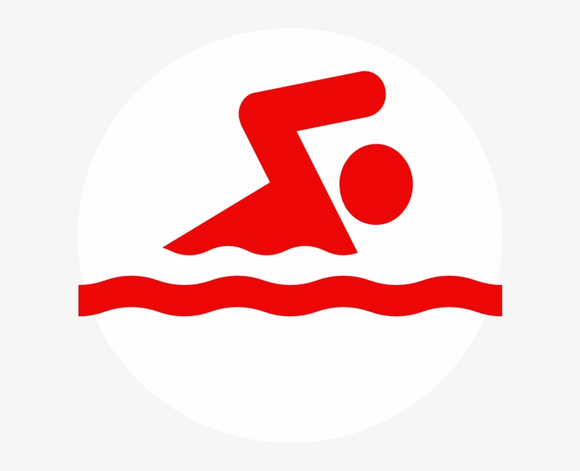 Swimming Icon Red Png, transparent png #3263719