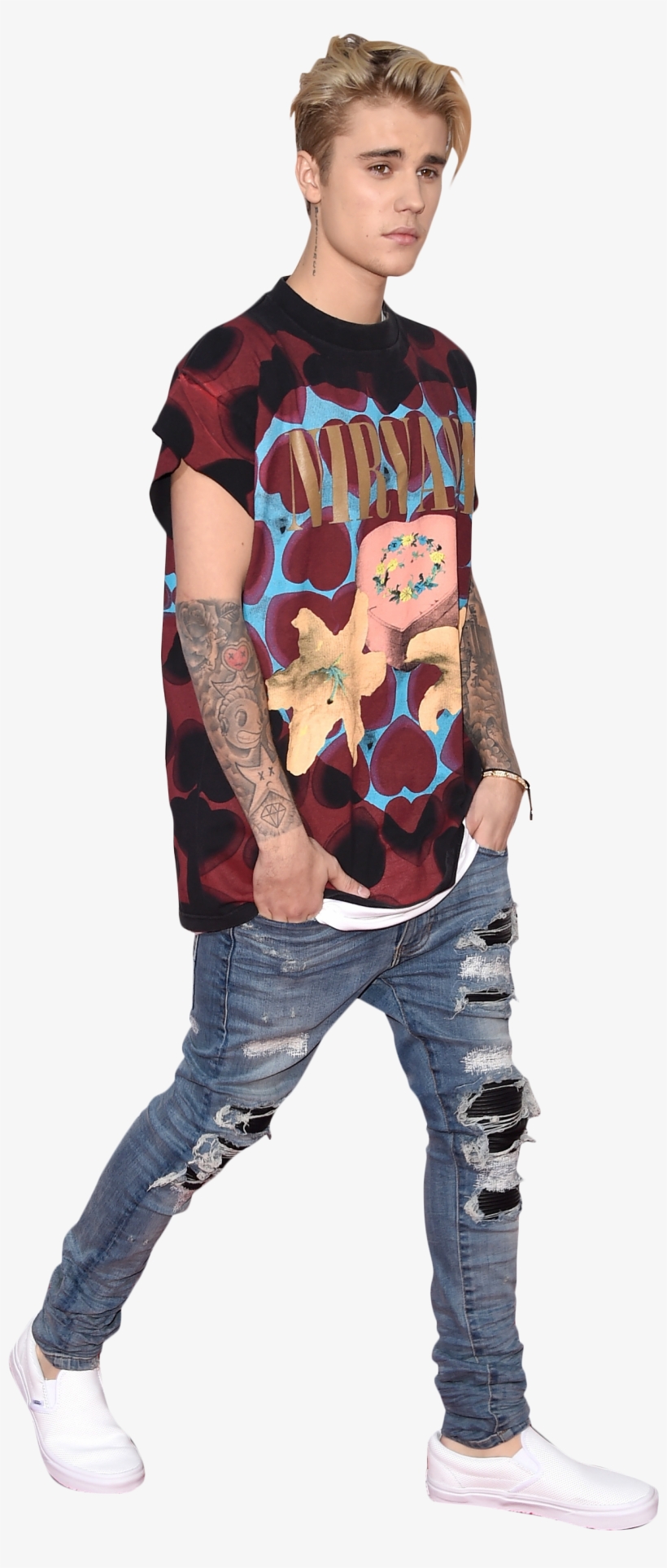 Justin Bieber Relaxed Png Image - Justin Bieber American Music Awards 2015 Shoes, transparent png #3264053