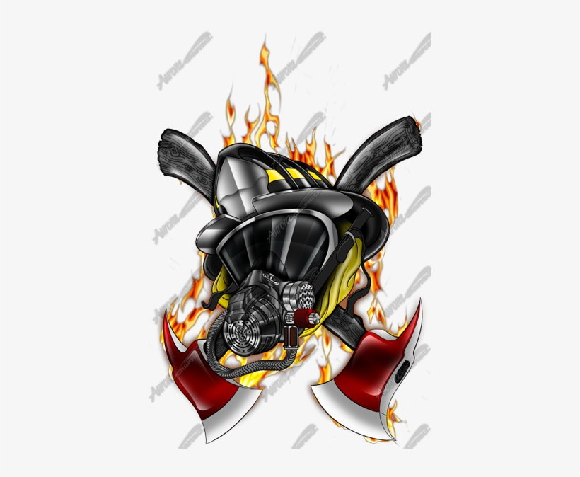 Kết Quả Hình Ảnh Cho Firefighter Skull - Firefighter Helmet And Mask, transparent png #3264571