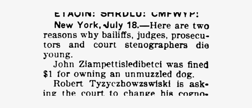 2000px Humorous Example Of Etaoin Shrdlu - Noun, transparent png #3264995