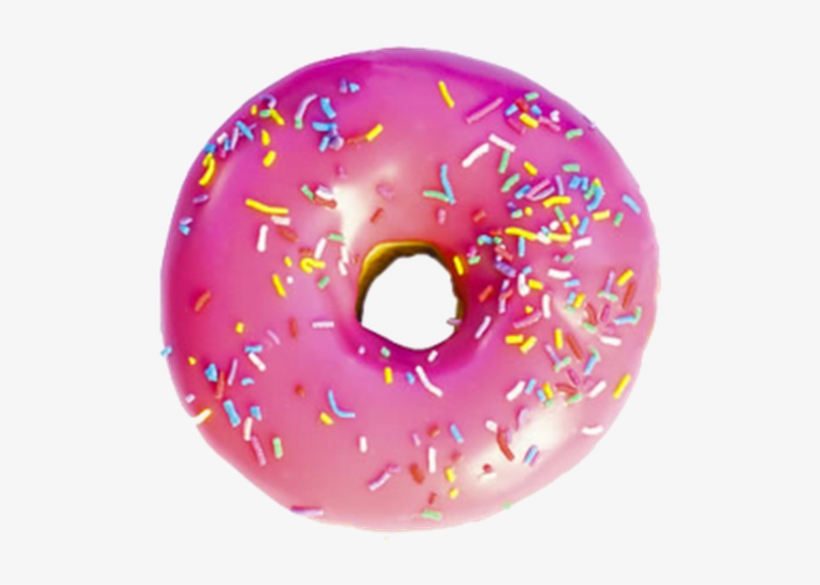 Photo - Pink Donut Transparent Background, transparent png #3265333